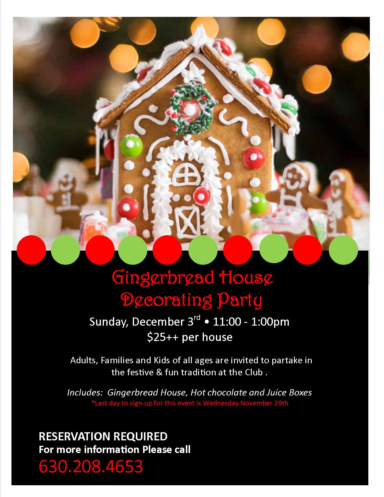 Gingerbread House Flyer Template